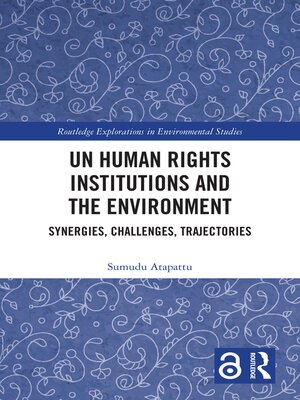 cover image of UN Human Rights Institutions and the Environment
